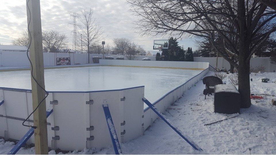 Backyard Rink On Uneven Ground