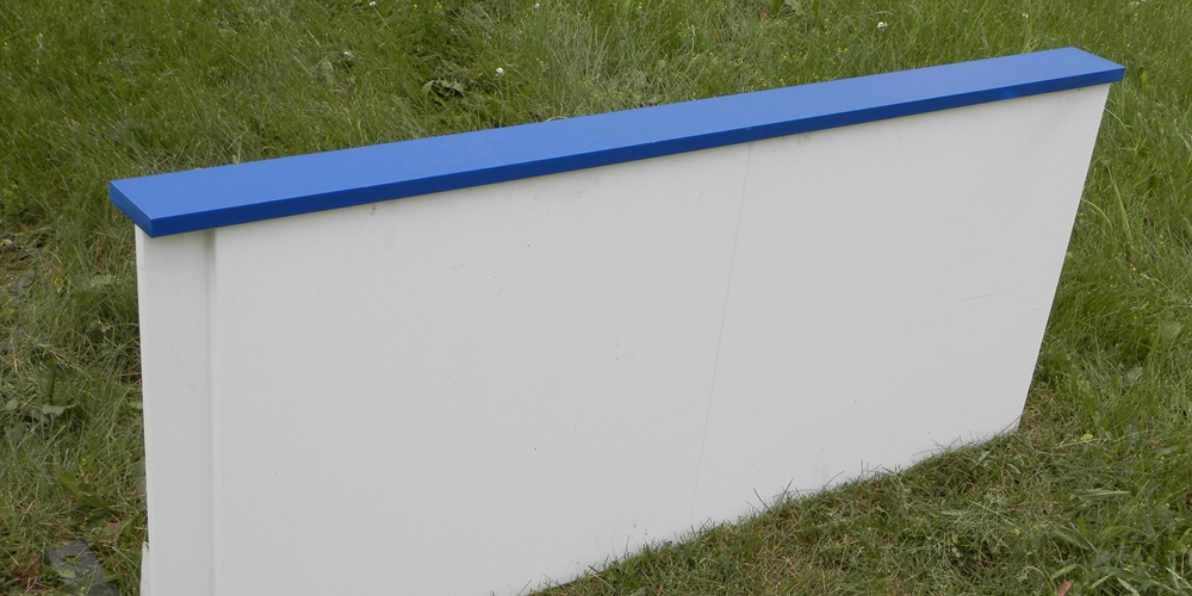 Iron Sleek Rink Boards are easily adapted blue rap rail