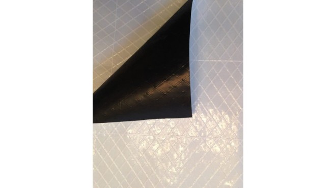 Extra Durable Reinforced Ice Rink Liner 6 Mil Black/White